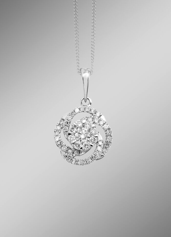 Anh&auml;nger mit Diamanten und Brillanten 