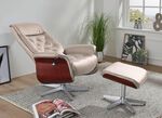 Relaxsessel mit Hocker BEIGE