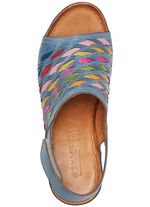 Gemini Sandalette mit raffinierten, bunten Flechtdurchz&uuml;gen JEANS