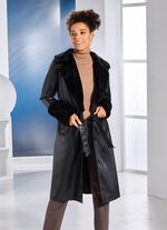 Mantel aus Nappaleder-Imitat 