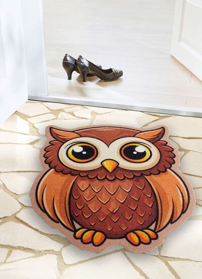 Fussmatte mit Eulen-Motiv 