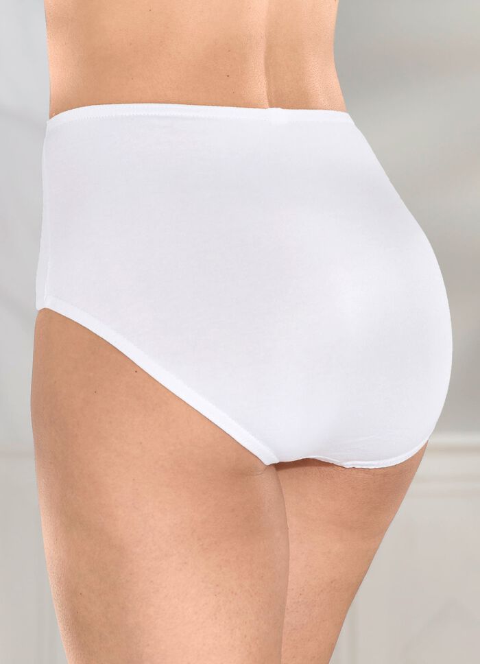 F&uuml;nferpack Slips mit elastischen Spitzeneins&auml;tzen 