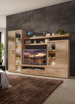 Wohnwand mit LED-Beleuchtung 