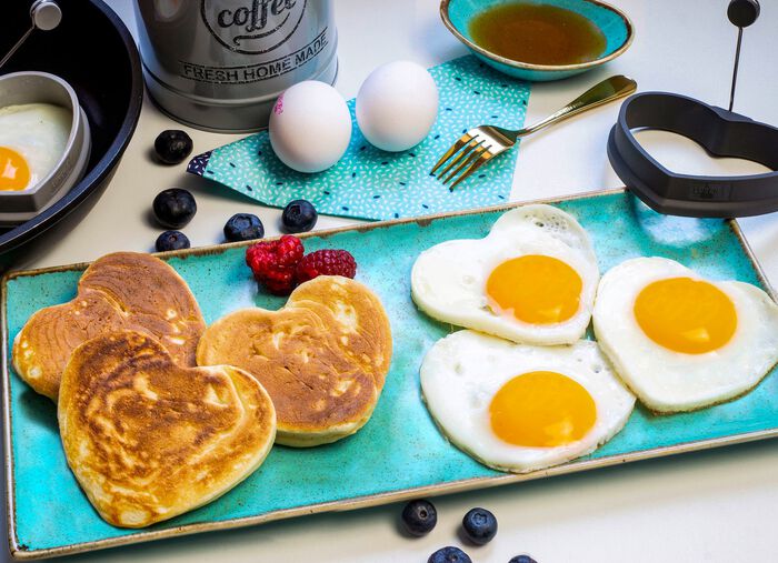 Hitzebest&auml;ndiges Eiformer-Set aus Silikon, 2-teilig GRAU