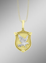 Anh&auml;nger mit Adler in Bicolor 