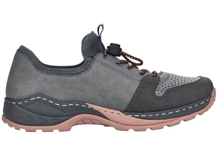 Rieker Sneaker mit herausnehmbarer MemoSoft-Textileinlage GRAU