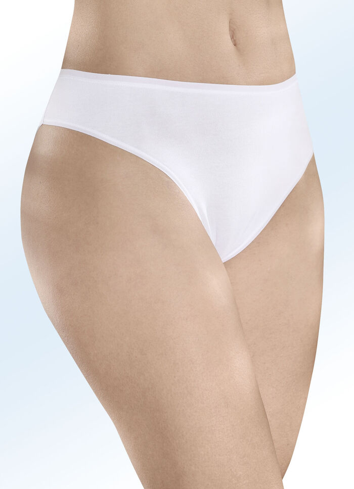 Schiesser Dreierpack Slips mit BIO-Baumwolle WEISS