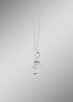 Eleganz trifft Musik: Anhänger mit Ankerkette 