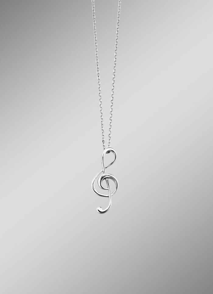 Eleganz trifft Musik: Anhänger mit Ankerkette 