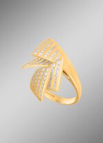 Moderner Damenring mit 124 Brillanten 