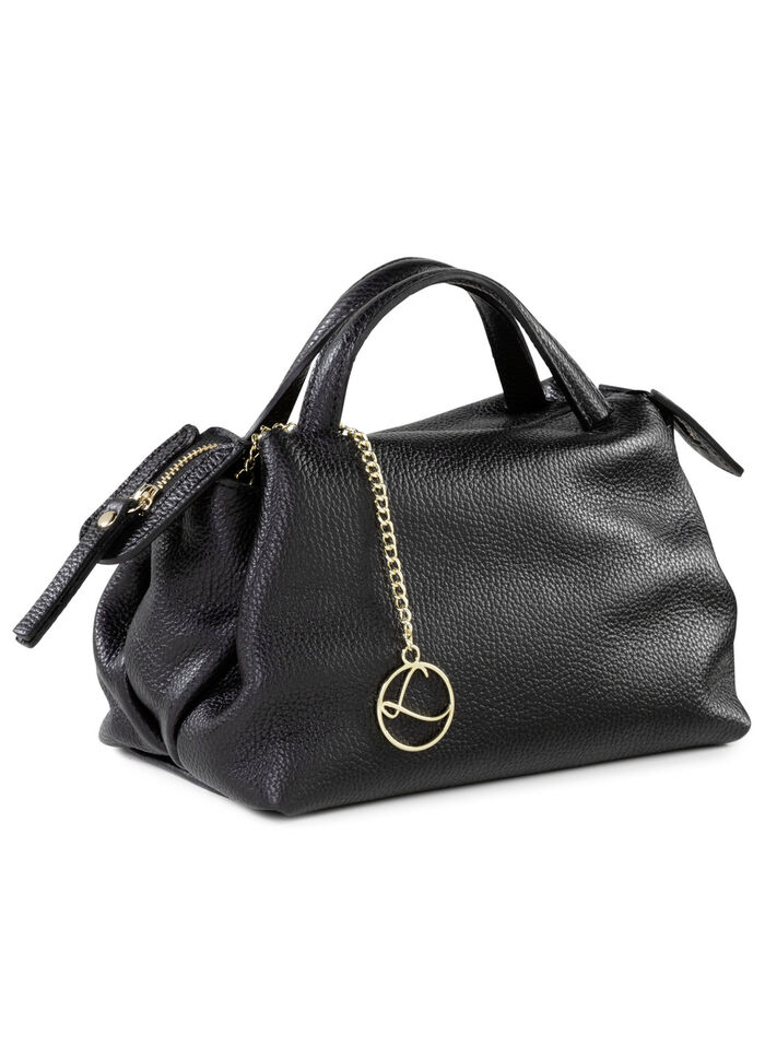 Laurina Tasche aus genarbtem Kalbleder SCHWARZ