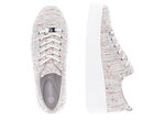 Remonte Sneaker aus effektvoll strukturiertem Textilmaterial WEISS-MULTICOLOR