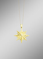 Toller Stern-Anhänger mit Brillanten und Diamanten 