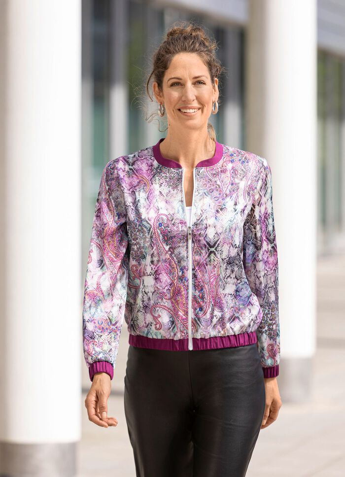 Blusenjacke mit Stehkragen 