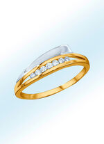 Damenring mit synth. Zirkonia 