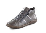 ELENA EDEN, bequeme Damen-Boots, Weite G, mit herausnehmbarem Fussbett GRAU-ALTSILBER