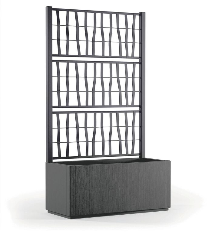 Pflanzkasten aus recyceltem Polypropylen GRAFIT