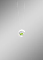 Anh&auml;nger mit echt Peridot und synth. Zirkonia 