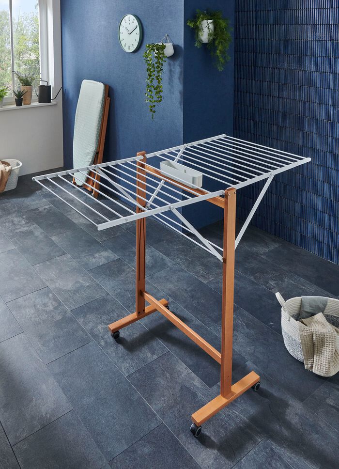 W&auml;schest&auml;nder aus massivem Holz KIRSCHBAUM