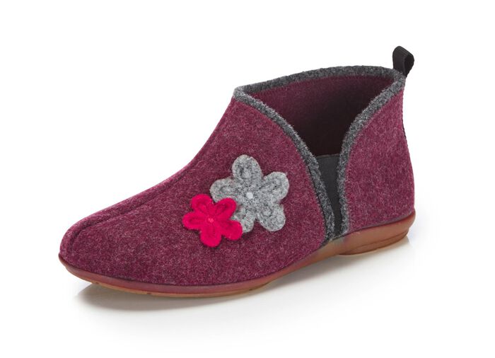 Laurina Hausschuh mit kontrastfarbener Applikation 