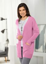 Long-Strickjacke in sehr weichem Feinstrick ROSENHOLZ