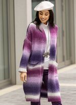 Strickmantel aus flauschigem Effektgarn 