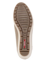 ELENA EDEN, bequeme Damen-Ballerinas, Weite G, mit herausnehmbarem Fussbett TAUPE