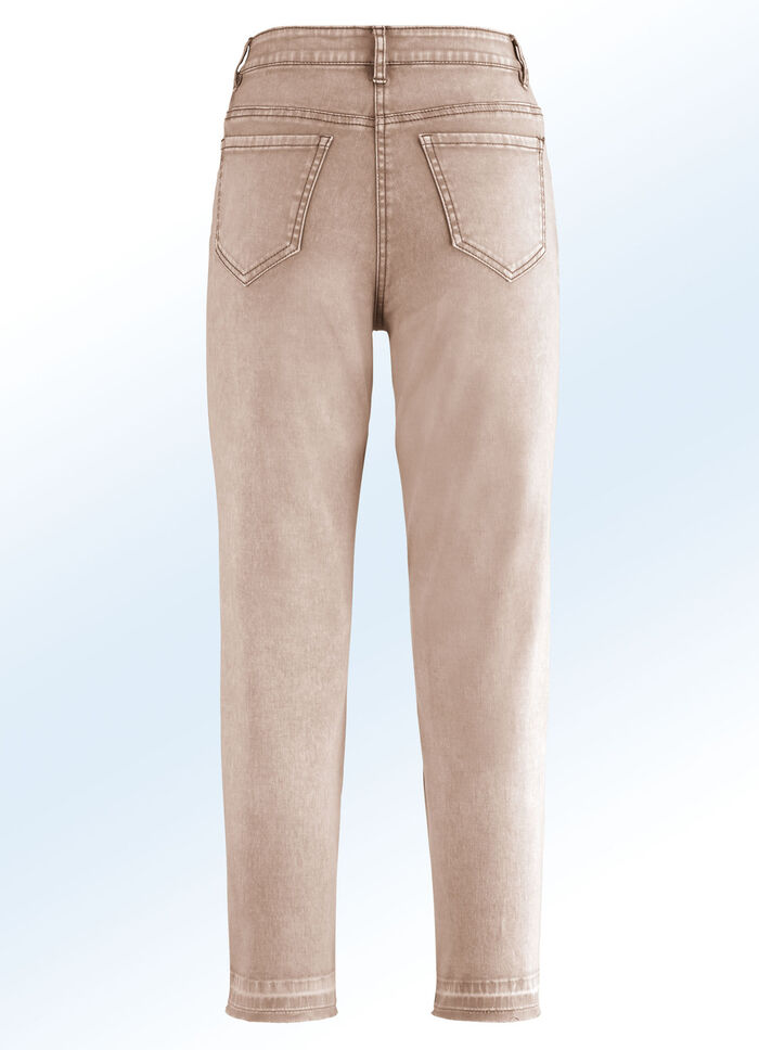 Jeans in 7/8-Länge mit modischer Saumfärbung ROSENHOLZ