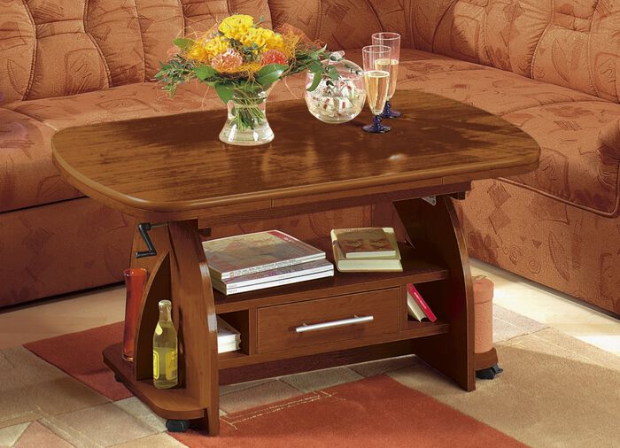 Couchtisch, melaminbeschichtet NUSSBAUM