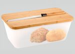 Brotbox mit integriertem Brotschneidemesser 