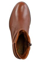 ELENA EDEN, modische Damen-Stiefeletten, Weite G, mit herausnehmbarem Fussbett COGNAC
