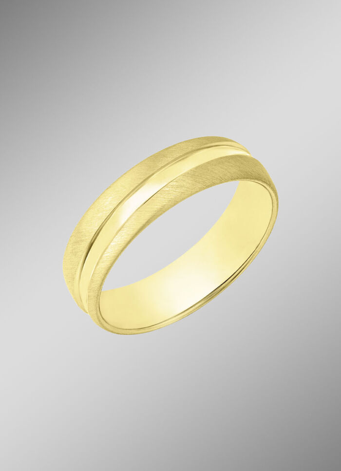 Eleganter Partnerring in vergoldetem Silber 925/- fein 