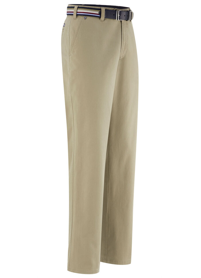 «Brühl»-Hose mit Gürtel in 3 Farben SAND