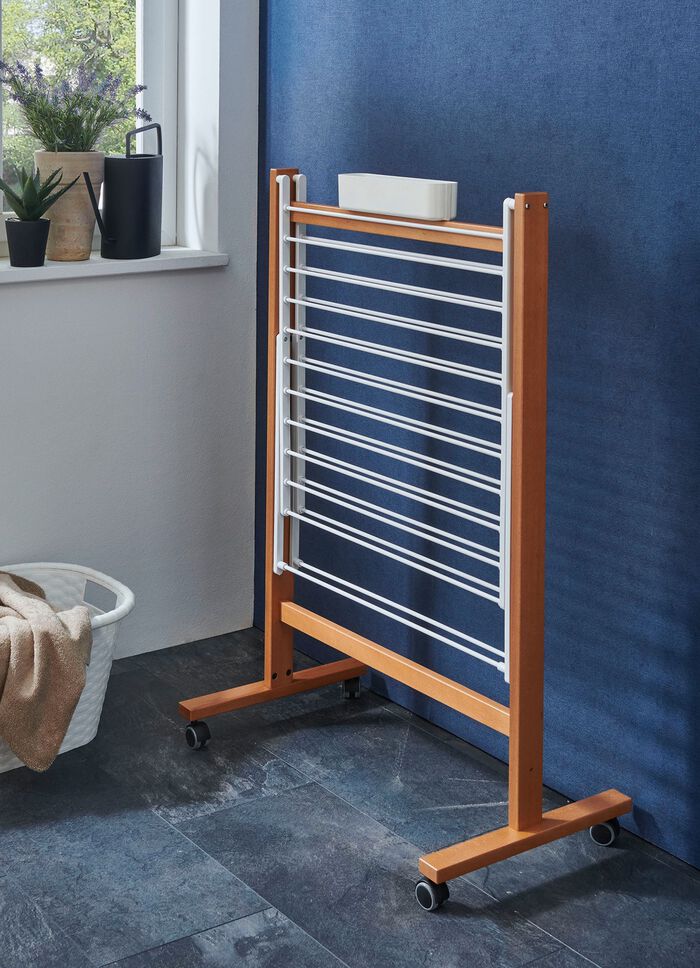 W&auml;schest&auml;nder aus massivem Holz KIRSCHBAUM