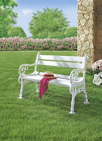 Gartenbank aus Voll-Kunststoff 