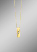 Eleganz in Gold: Anh&auml;nger mit 3 Brillanten 