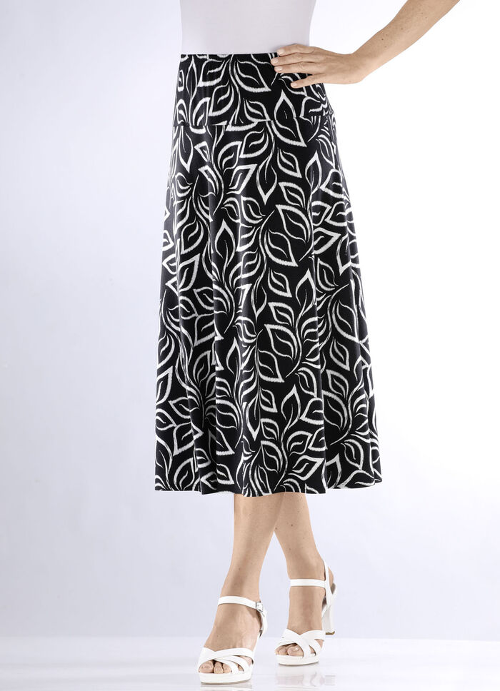 Rock in leichter Tellerform SCHWARZ-WEISS