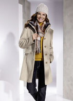 Kurzmantel in 2 Farben SAND-ECRU