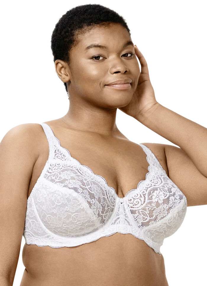 Triumph Amourette Bügel-BH mit Elastikspitze WEISS