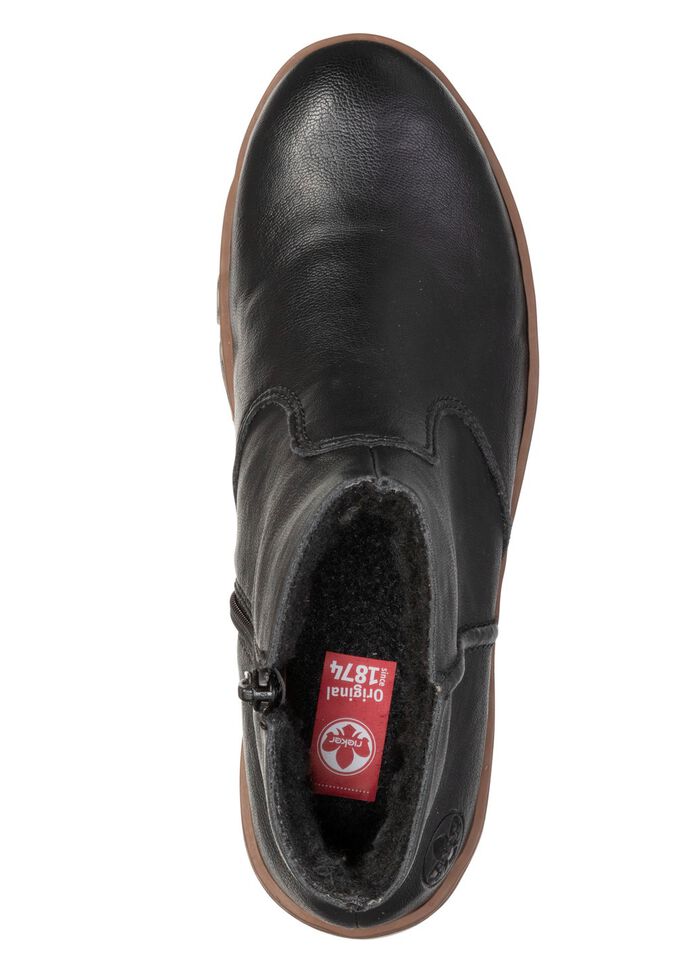 Rieker, gef&uuml;tterte Damen-Stiefeletten, Winterschuhe, mit Reissverschluss 