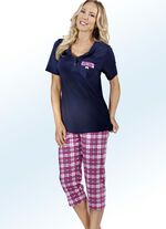 Zweierpack Pyjamas mit Brusttasche  und Knopfleiste 