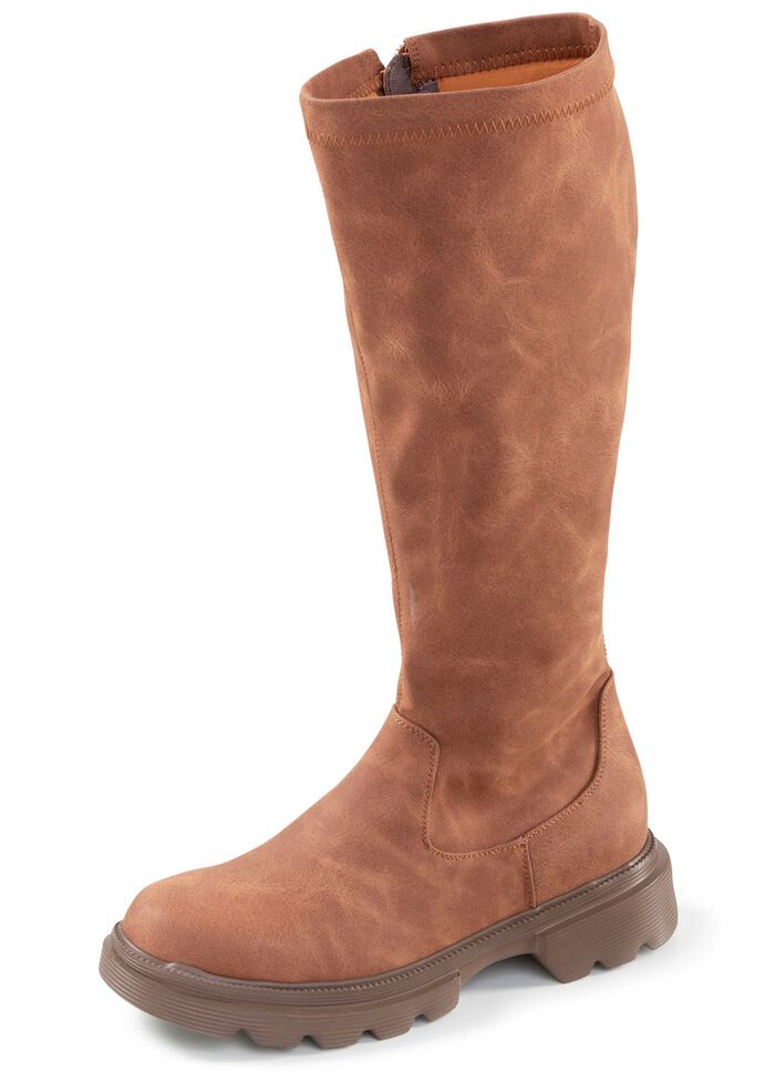 Andrea Conti, klassische Damen-Stiefel, mit Innenreissverschluss 