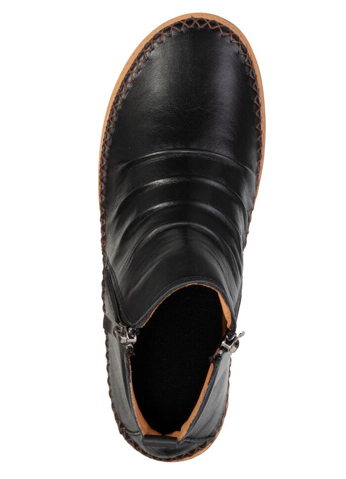 Andrea Conti, klassische Damen-Boots, mit herausnehmbarem Fussbett SCHWARZ