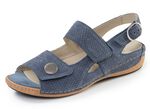 Waldl&auml;ufer, bequeme Damen-Sandalen, Weite H, mit herausnehmbarem Fussbett JEANS