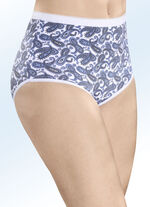 Fünferpack Slips mit Paisleydruck 