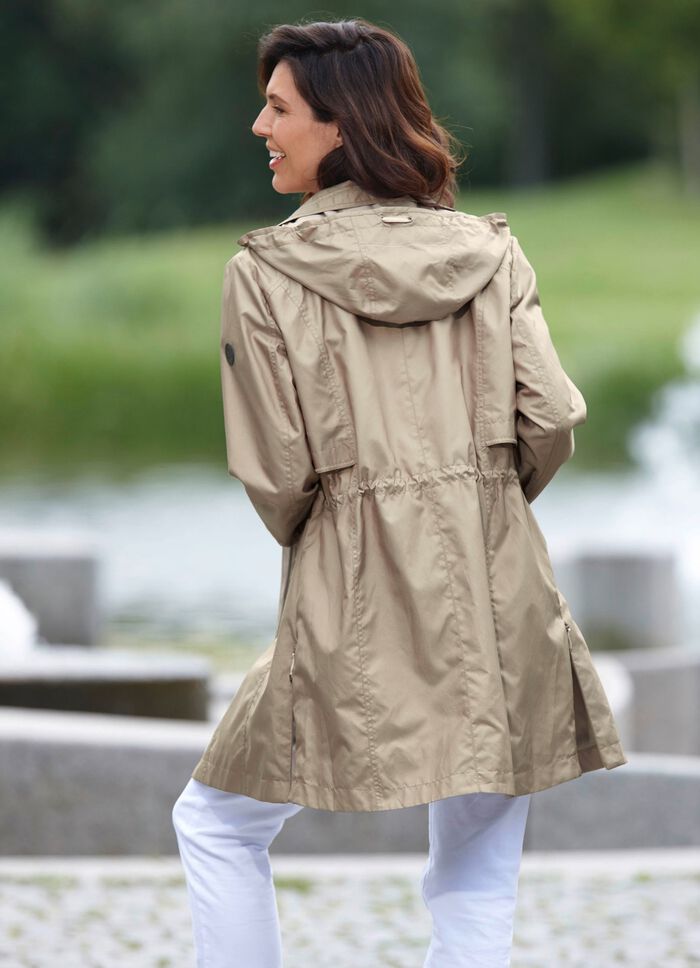 Longjacke mit abnehmbarer Kapuze KORK