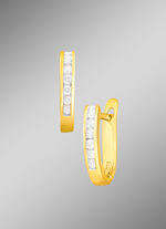 Klassische Creolen mit Brillanten 