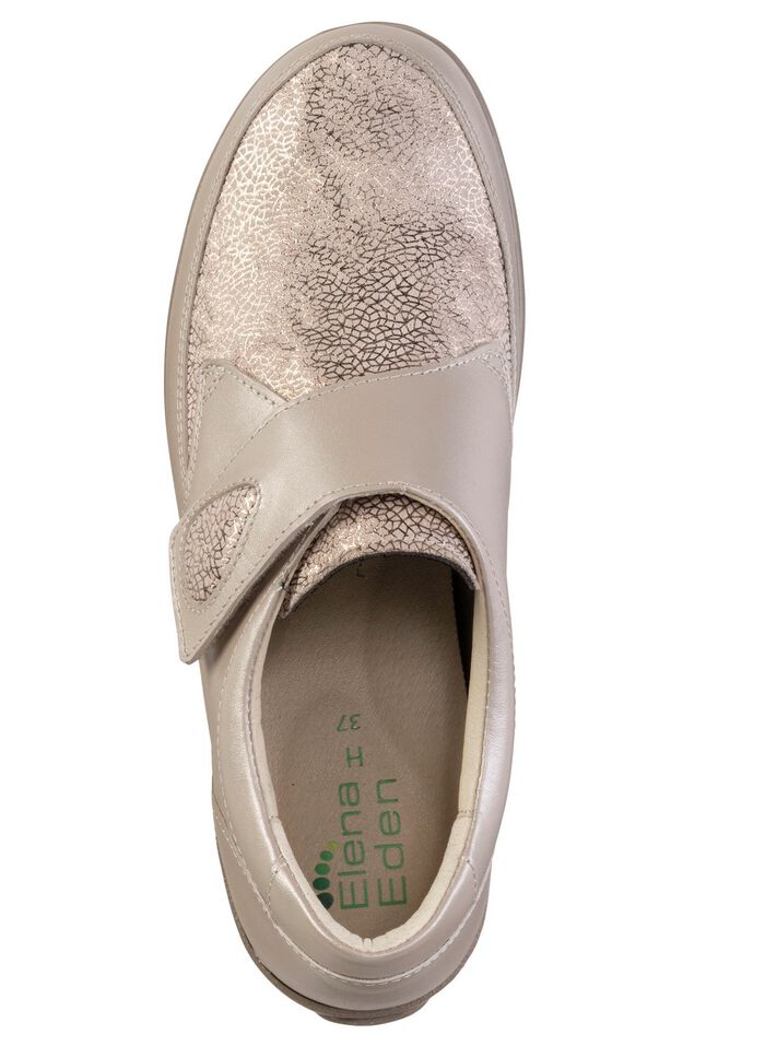 ELENA EDEN Klettschuh aus schimmerndem Nappaleder 