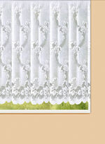 Blumenfenster-Store mit Universalschienenband 