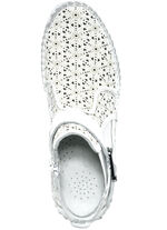 Gemini Mokassin-Stiefelette mit verstellbarer Zierspange WEISS